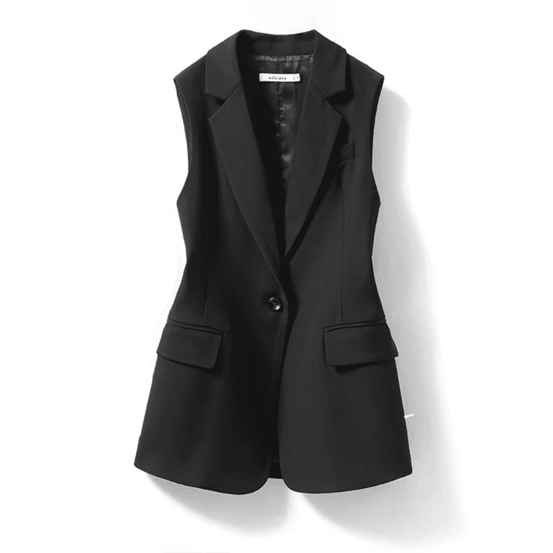 Blazer Feminino Sem Mangas Modernidade e Luxo