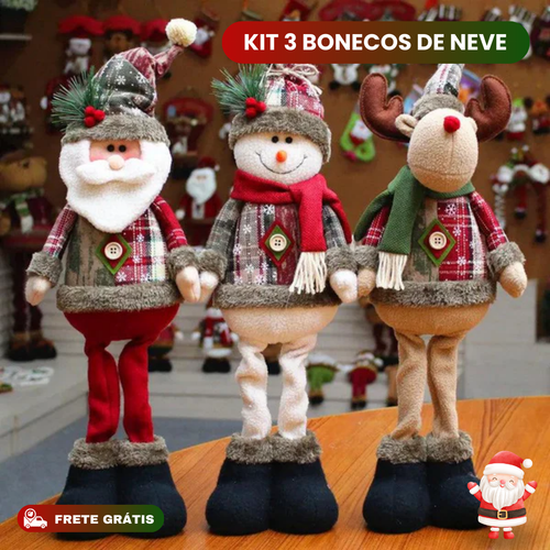 Bonecos de Neve Decoração Natal + Frete Grátis