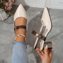 Sapato Scarpin Feminino Salto Bloco