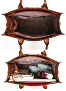 Conjunto Feminino em Couro Bolsa + 2 Carteira - Premium Bags