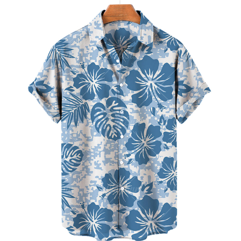 Camisa Masculina Estampa Com Botões
