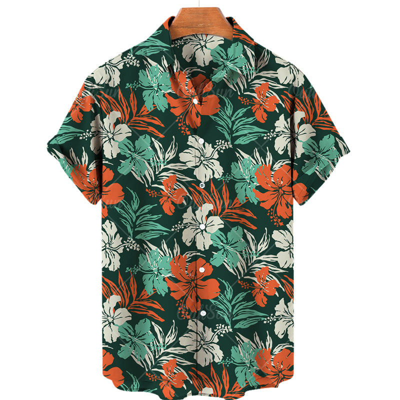 Camisa Masculina Estampa Com Botões