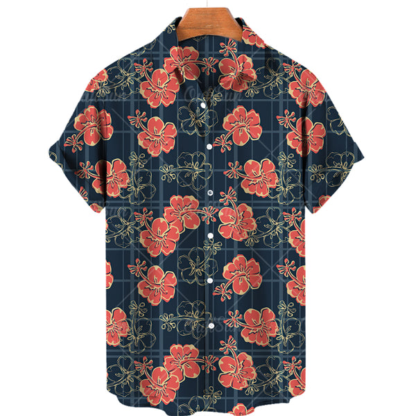 Camisa Masculina Estampa Com Botões