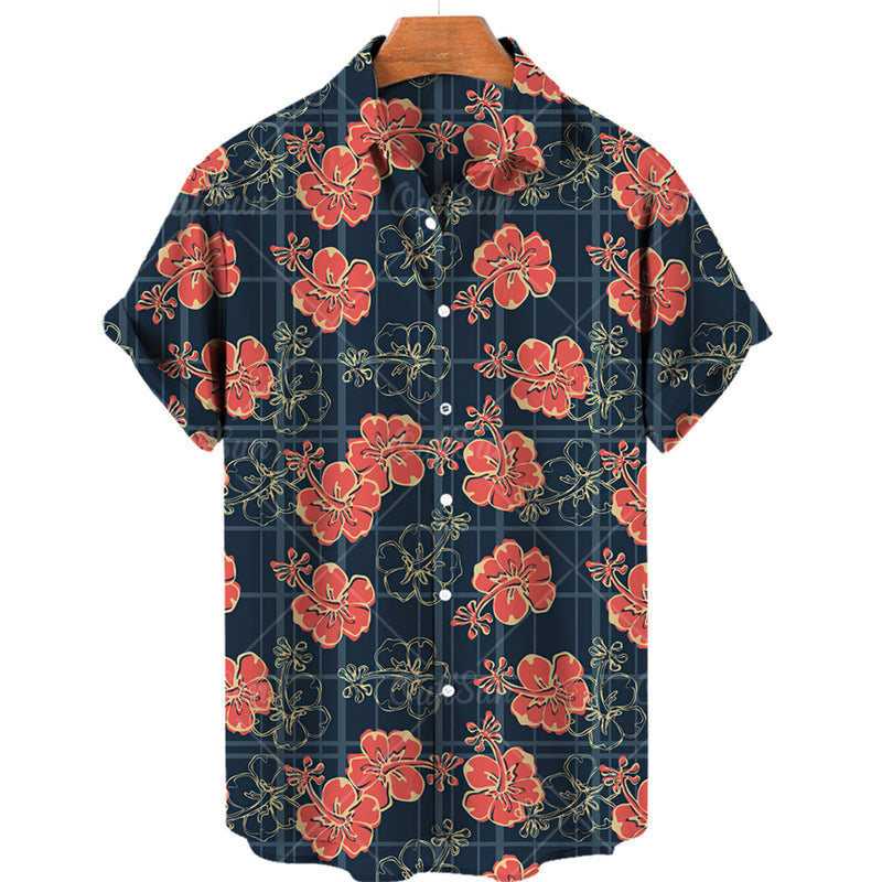 Camisa Masculina Estampa Com Botões