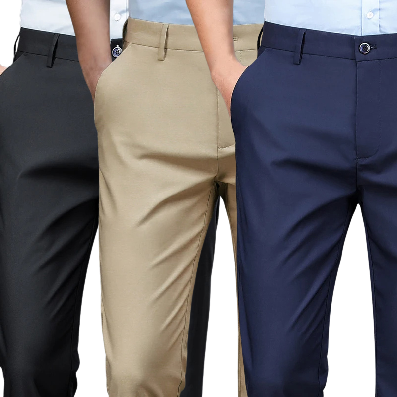 Calça Social Clássica Alfaiataria Gentleman 2024 / Cinto Social Couro