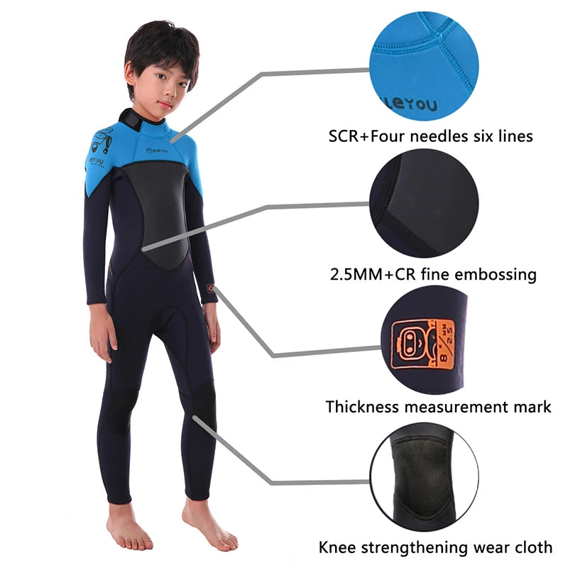 Roupa De Mergulho Infantil 2.5mm