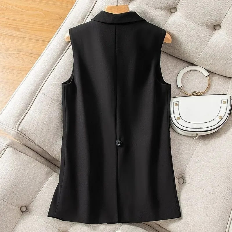 Blazer Feminino Sem Mangas - Modernidade e Luxo