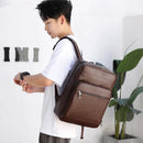 Mochila Masculina em Couro - Hermez Premium