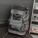 Mochila de Couro Masculino Rústica