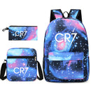Mochila + Estojo + Lancheira Cristiano Ronaldo