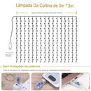 Pisca Pisca Cortina de Led Natalina