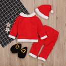 Roupa Papai Noel Bebê 03-24m