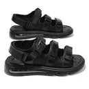 Sandália em Couro Nobre com Amortecedor Traseiro