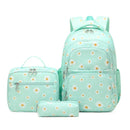 Mochila Escolar Grande + Lancheira e Bolsa de Lápis | Kit 3 Peças