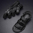 Sandália em Couro Nobre com Amortecedor Traseiro