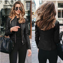 Jaqueta de Couro Feminina Impermeável