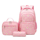Mochila Escolar Grande + Lancheira e Bolsa de Lápis | Kit 3 Peças