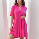 [COMPRE 1 E LEVE 2] Vestido Gola Polo Ischia em Linho de Algodão