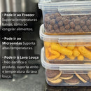 Kit 10 Marmita Potes Organizadores 800ml | Slim Kitchen