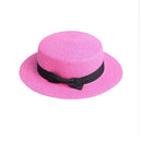 Chapéu de Palha Feminino Paris Rosa