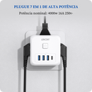 Conector de Tomada Inteligente - Adaptador de Tomada 7 em 1