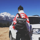 Mochila de Couro Masculina Retrô