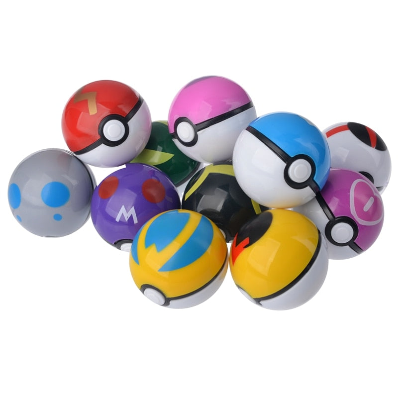 Kit de Pokebolas 12 Unidades com Boneco Supresa