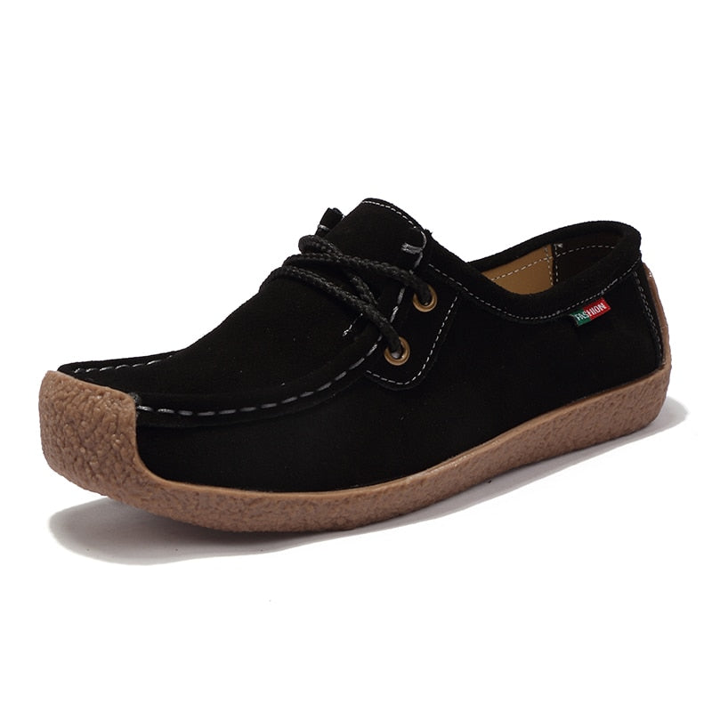 Mocassim Feminino Camurça Ortopédico