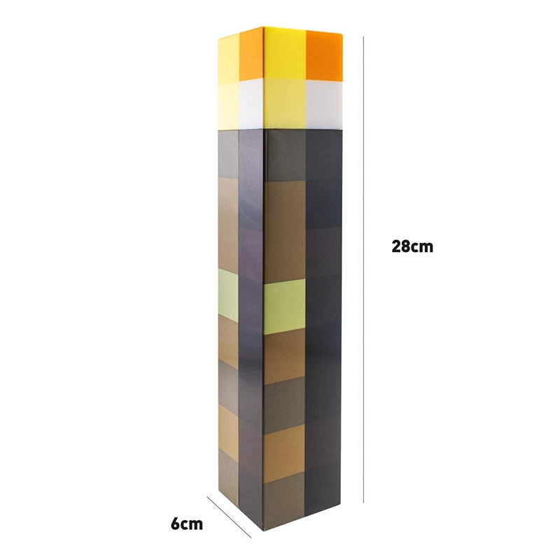 Luminária Tocha Minecraft USB