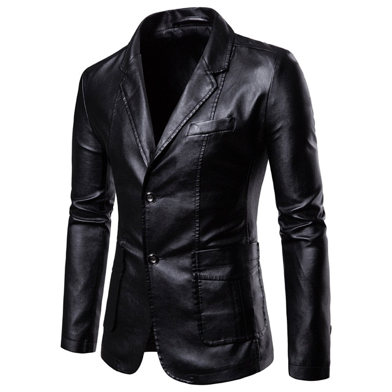 Blazer Couro Masculino - Main Image