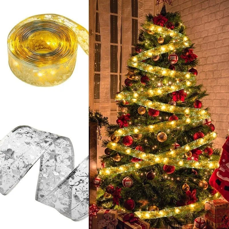 Fita Decorativa Natalina para Árvore de Natal com Iluminação