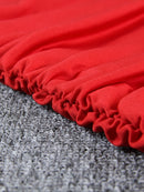 Vestido Vermelho Curto Elegante