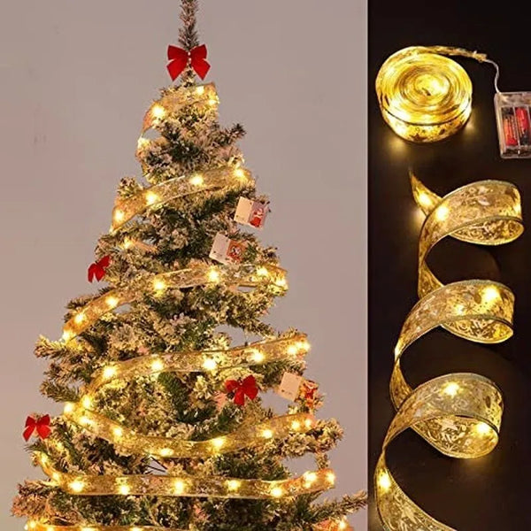 Fita Decorativa Natalina para Árvore de Natal com Iluminação