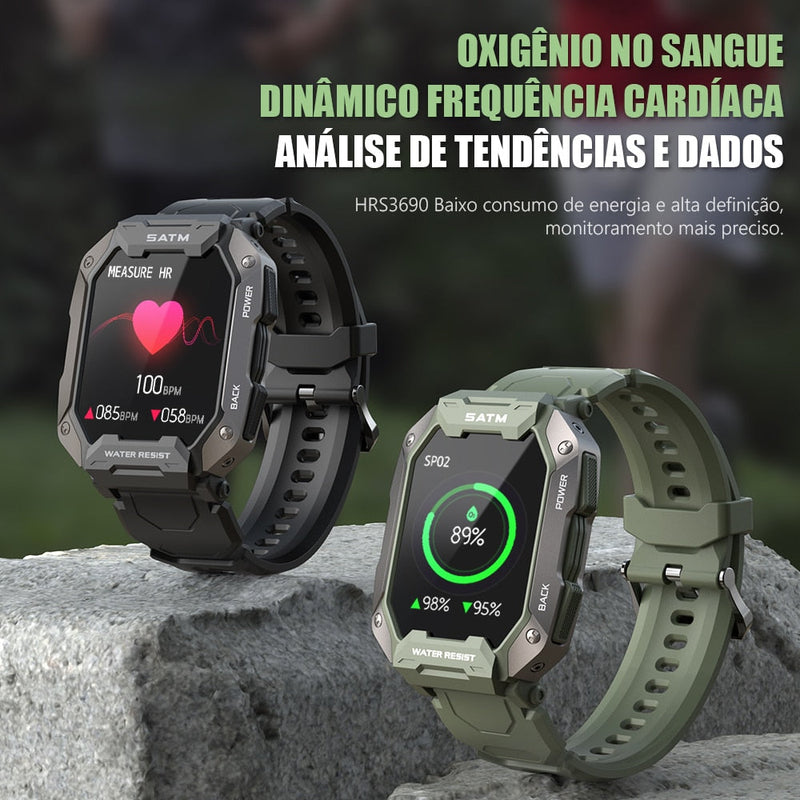 Smartwatch Bruto de Luxo Ultra Army Braddock