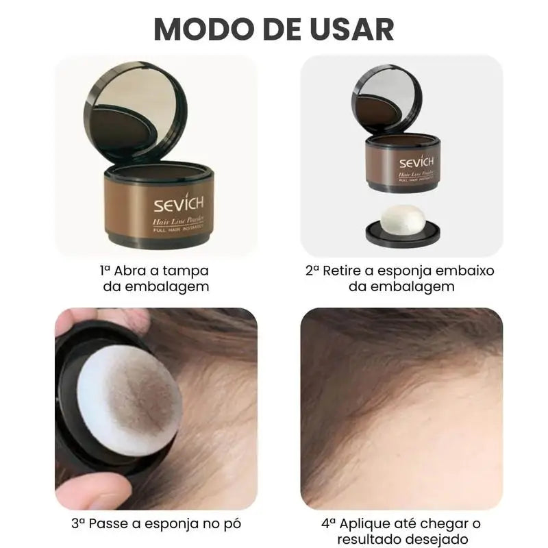 Maquiagem Capilar em Pó à Prova d'Água - Sevich