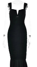 Vestido Midi Drapeado